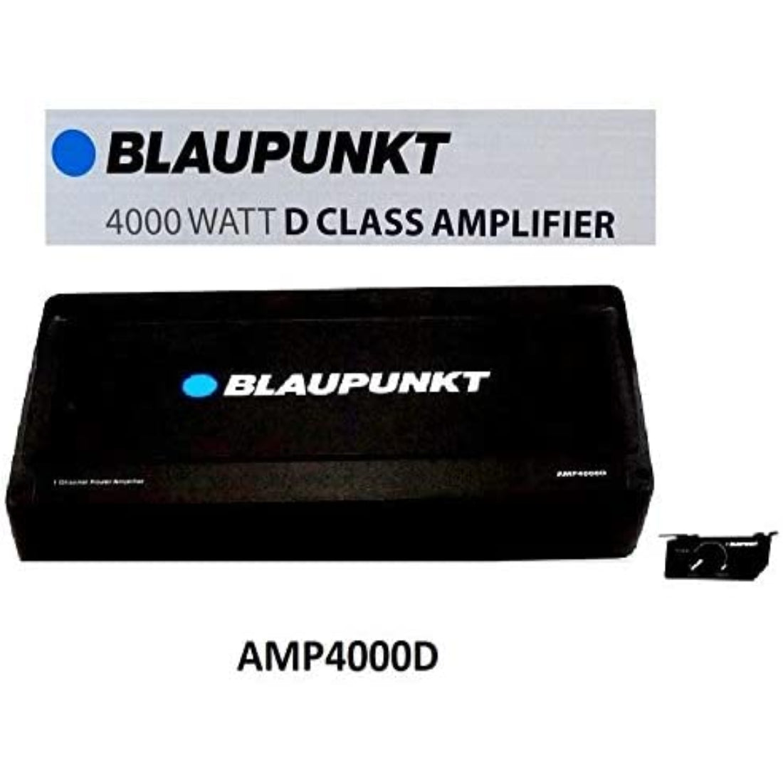 Blaupunkt AMP4000D 4000 Watts Max 1-CH Monoblock Class D Stereo Car Audio Amplifier