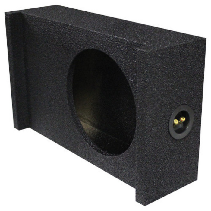 QPower QBSHALLOW10 DF Single 10" Downfire Behind Seat Sealed Subwoofer Enclosure