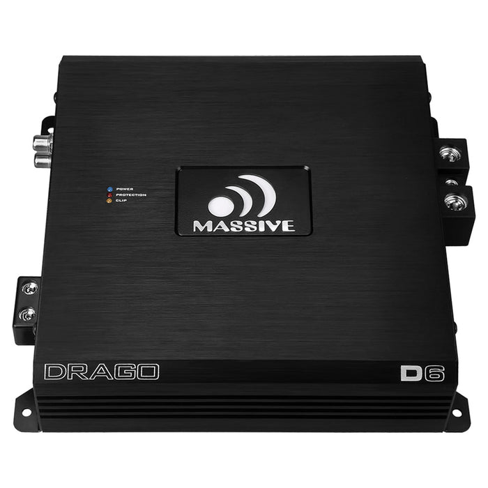 Massive Audio D6 6000W Max Monoblock Class D Micro Full Range Car Amplifier