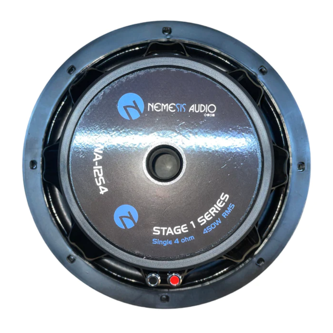 Nemesis Audio NA-12S4 12" 450W RMS Single 4-Ohm Voice Coil SVC Car Subwoofer