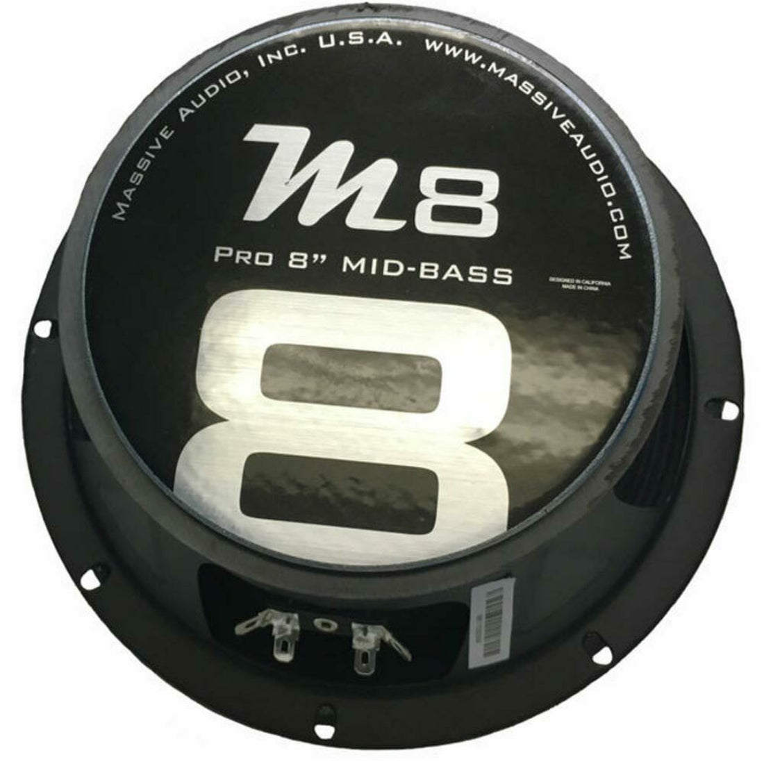 Massive Audio M8 8" 150 Watts 8-Ohms Car Stereo Mid-Range Speaker