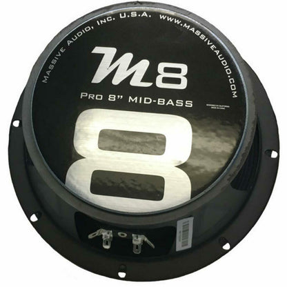 Massive Audio M8 8" 150 Watts 8-Ohms Car Stereo Mid-Range Speaker