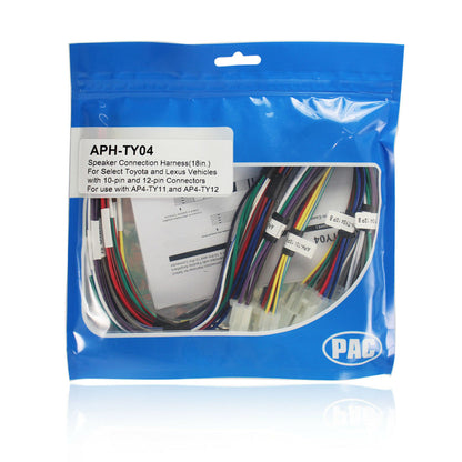 PAC APH-TY04 Speaker Connection Harness for Toyota Vehicles w/ Amplified System