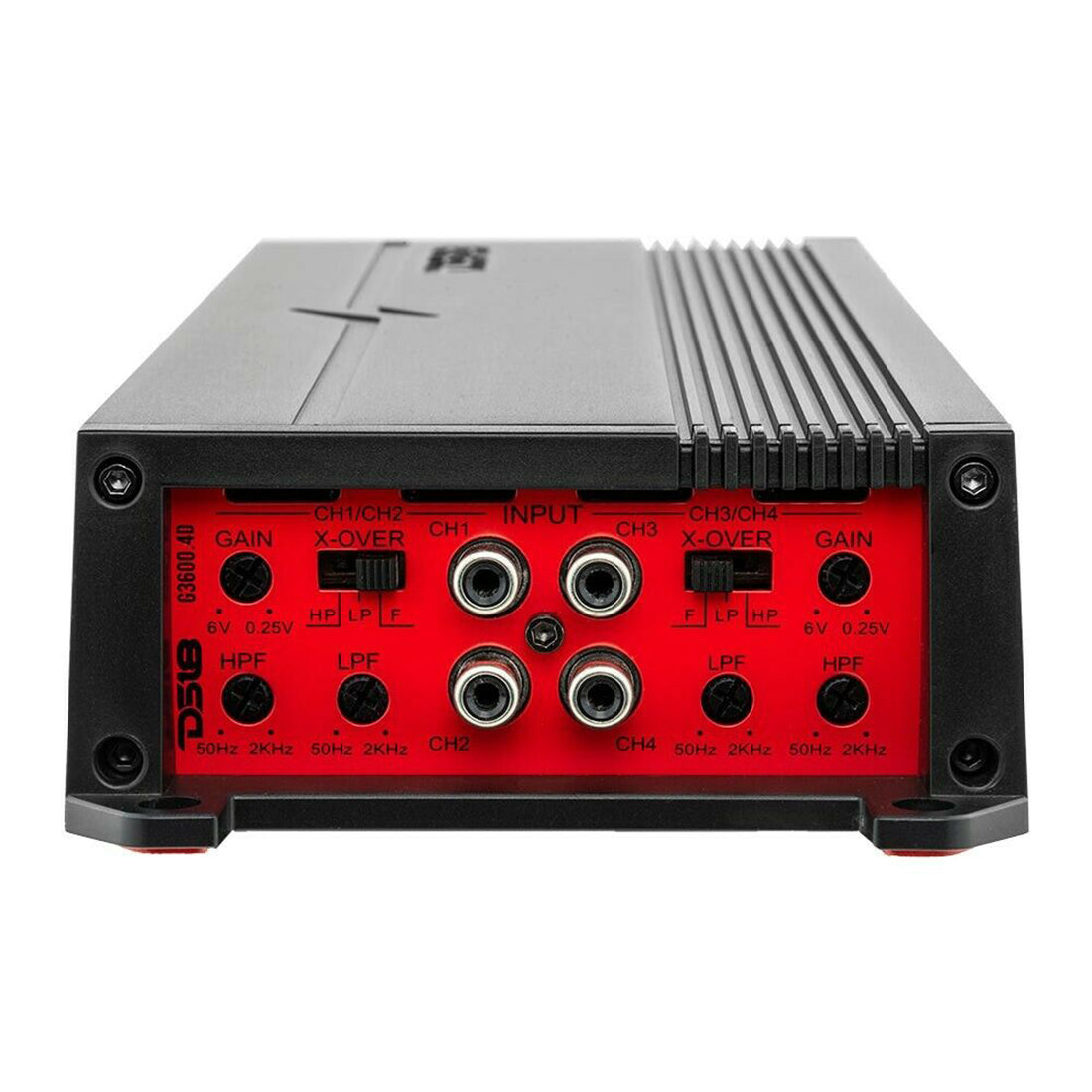 DS18 G3600.4D 3600W Max 4-Channel Class-D Stereo Full Range Car Audio Amplifier