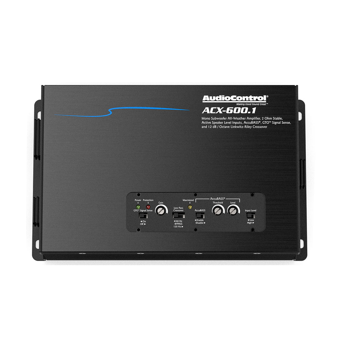 AudioControl ACX-600.1 1-CH Monoblock 2-Ohm Stable IPX6 All Weather Amplifier