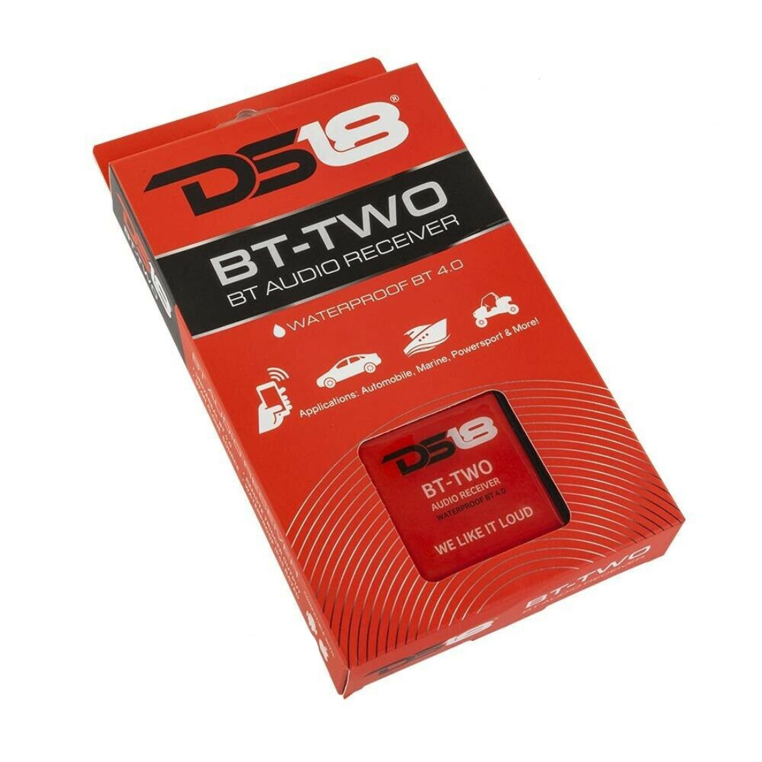 DS18 BT-TWO Bluetooth Audio Receiver Marine Car Boat Motorcycle Converter Stream