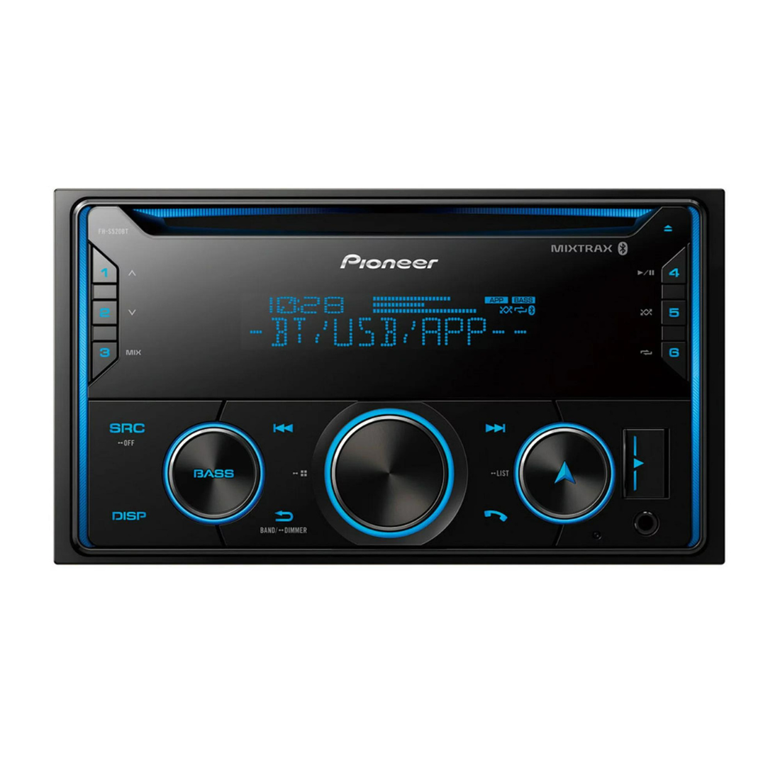 Pioneer FH-S520BT 2-DIN Car In-Dash CD MP3 Bluetooth Receiver w/ Smart Sync App