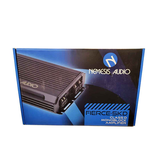 Nemesis Audio FIERCE-5KD 1-CH Monoblock 5000W Max Class-D Car Amplifier