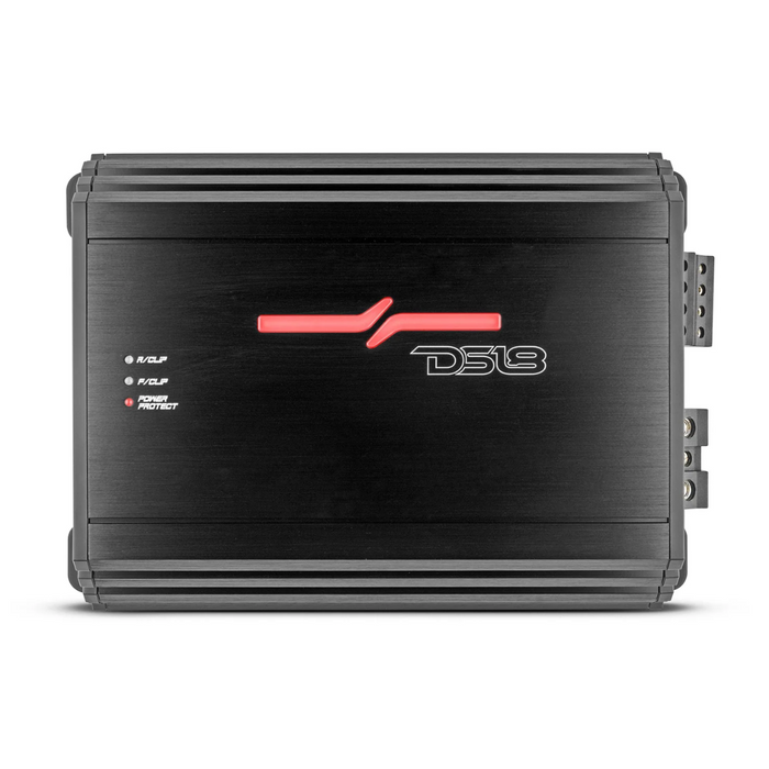 DS18 ZR600.4D 2400W Max 4-Channel Class-D Full-Range Car Audio Amplifier